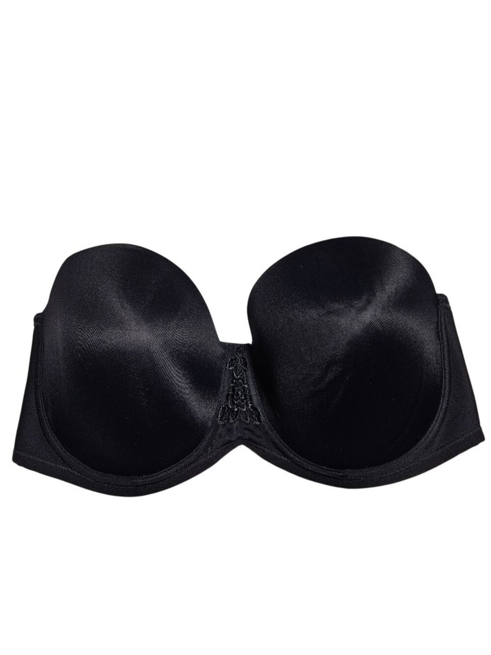 Vanity Fair Bra Size Size 38D Full Figure Strapless Underwire Padded Black